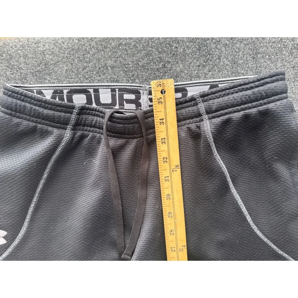 Under Armour Mens Gray Waffle Knit Loose Fit Athletic Jogger Pants Small - Notes